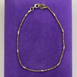 💛 Vintage 925 Gold Plated Diamond Cut Bracelet